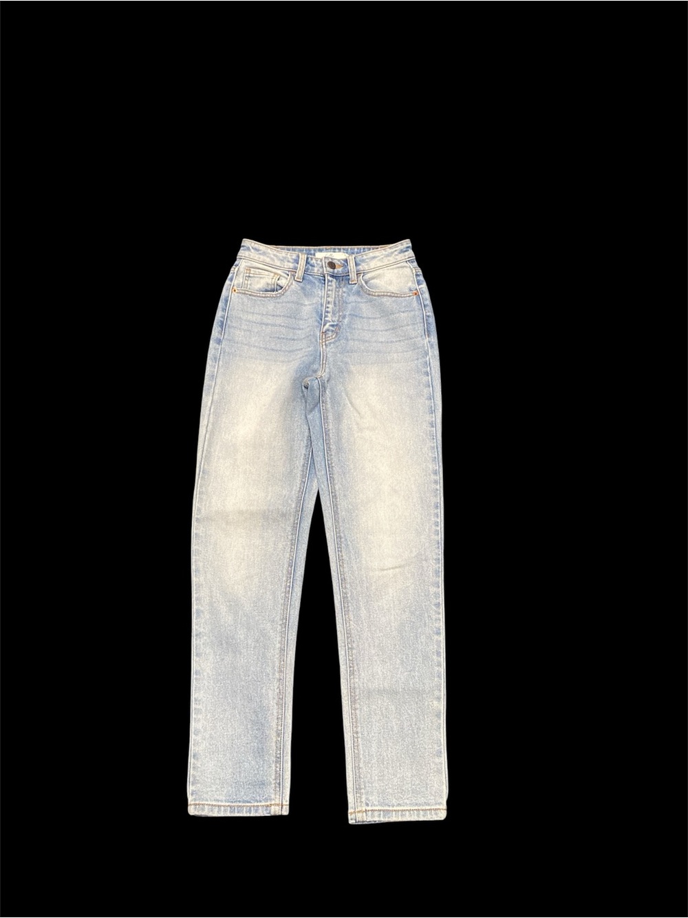 Cello Light Blue High-Rise Straight Jeans